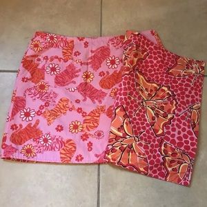Lily Pulitzer Wrap Skirt Reversible Print